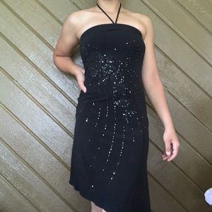 Black cocktail dress